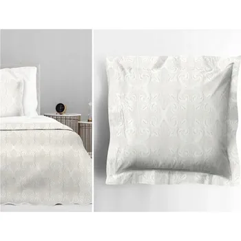 Povlak na dekorativní polštářek Dekorační povlak na polštář Greno 40x40 cm Barok Ecri Krémový Žakárový