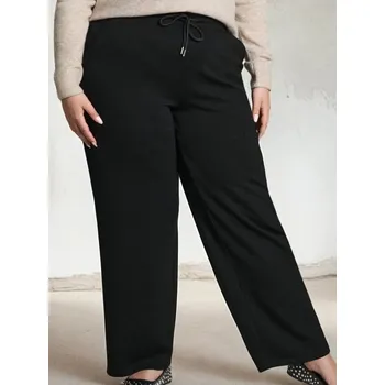 Sinsay - Kalhoty wide leg Plus Size - černá - 510HO-99X - 510HO-99X-2XL