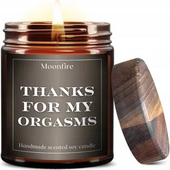Svíčka Sójová vonná svíčka Thanks for Orgasms Moonfire 1 ks