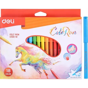 Fixy ks fixy barev bezpečné pro děti DELI Colorun