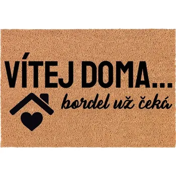 Rohožka Kokosová rohožka vstupní dekorativní | Veselý Dárek Vítejte doma