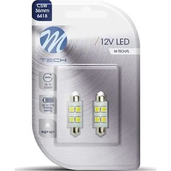 Autožárovka M-Tech LED Žárovka C5W 12V 1W 36mm 4xSMD5050