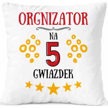 Polštář Dárek Polštář s motivem stavebního dělníka s potiskem , bílý PoliDraw