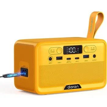 Powerbanka DaranEner YOUYO R100 100W Přenosná Napájecí Stanice, Žlutá