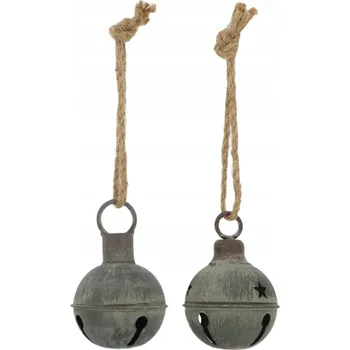 Vánoční dekorace Vánoční Baňky tvar zvonek 8 cm 1 ks