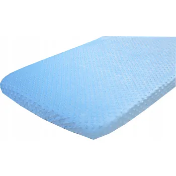 Prostěradlo PROSTĚRADLO S GUMOU MINKY DO POSTÝLKY 120X60 NA MATRACE MODRÉ