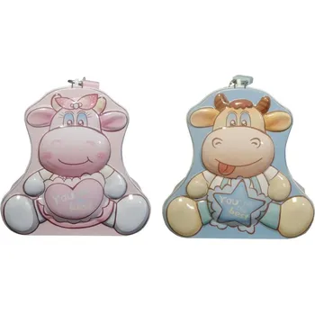 Pokladnička 189403 KOVOVÁ POKLADNIČKA NA ZÁMEK KRÁVA - RŮZNÉ PROVEDENÍ