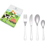 ZILVERSTAD Dětský příbor Hospodářská zvířátka, sada 4 ks