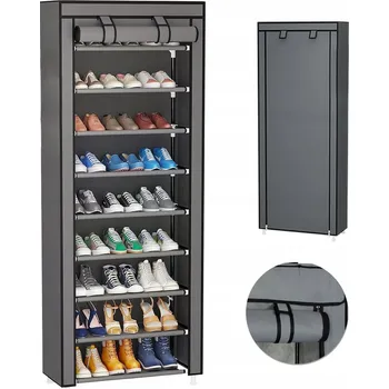 Botník Botník Suppop 60 x 158 x 30 cm, odstíny šedé