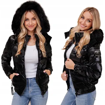 Dámská softshellová bunda UNIKÁTNÍ Zimní Dámská Bunda Jako Péřová Teplá Dvě Bundy L