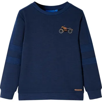 Chlapecká mikina vidaXL Dětská mikina indigově 92 [12664] Barva: Námořnická modř