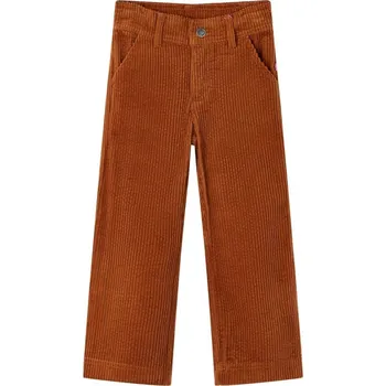 Chlapecké kalhoty vidaXL Dětské manšestrové kalhoty koňakové 116 [13931]