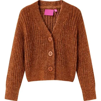 Chlapecký svetr vidaXL Dětský pletený cardigan 104 [14953] Barva: Koňaková