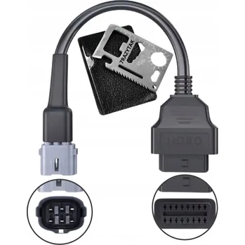 Autoelektronika DIAGNOSTICKÝ KABEL ADAPTÉR OBD2 NA 6 PIN PRO MOTOCYKLY SUZUKI +