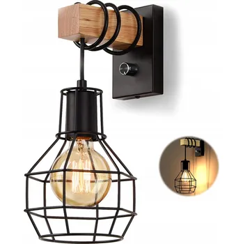 Nástěnné svítidlo Černé nástěnné svítidlo s integrovaným LED zdrojem 6 W