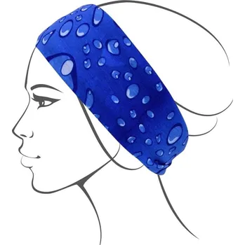 Multifunkční šátek, modrý s bublinkami