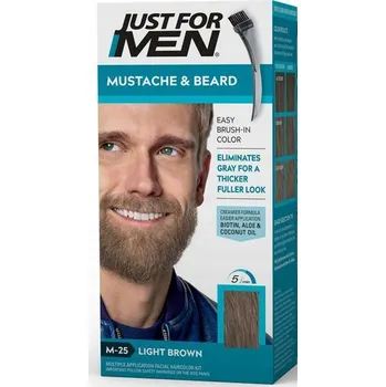 Just For Men Odbarvovač šedin Gel na vousy světle hnědý M25