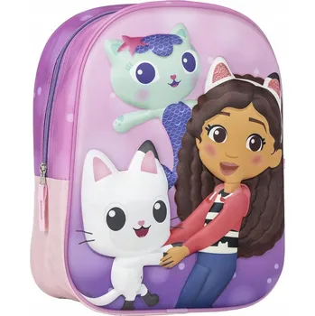 Dětský batoh Jednokomorový Batoh pro předškoláky Gabi Cerda Gábinin Kouzelný Domek pro dívky, fialový, růžový