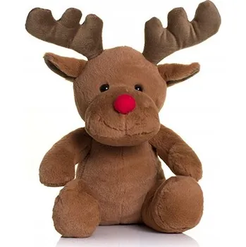 plyšák STŘEDNÍ PLYŠOVÝ HNĚDÝ SOB PLYŠOVÝ MAZLÍČEK PŘÍTULNÍČEK 30 CM