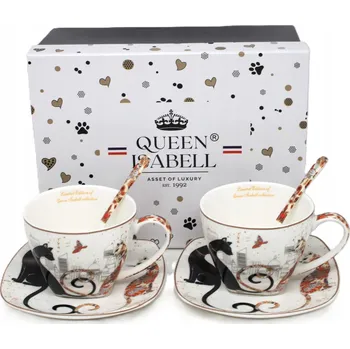 Šálek Queen Isabell KOČKA porcelán 250 ml 2 ks