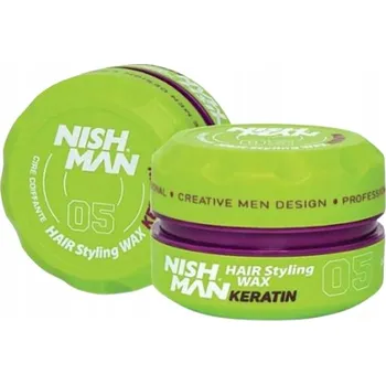 Stylingový přípravek NISHMAN HAIR STYLING WAX KERATIN POMÁDA VOSK NA VLASY S KERATINEM 05 150 ML