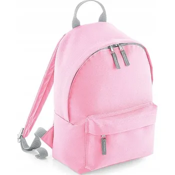 Městský batoh Školní batoh jednokomorový BagBase, odstíny šedé a stříbrné, růžový, 9 l