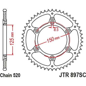 Řetězová sada pro motocykl JT rozeta 899 40 KTM EXC/SX/EXC-F 200/250/300/400/450/530 ULTRAlité samočistící (89940JT) (řetěz 520) (JT rozeta 899 40 KTM EXC/SX/EXC-F 200/250/300/400/450/530 ULTRAlité samočistící (89940JT) (řetěz 520))
