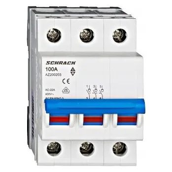 Jistič Odpínač AMPARO 100A 3P Schrack AZ200203