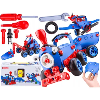 ostatní stavebnice STAVEBNICE STAVEBNICE KUFŘÍK 142 DÍLKŮ VLÁČEK