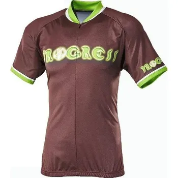 cyklistický dres Bike Stuff Gent pánský cyklodres Progress hnědá XXL