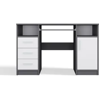Psací stůl Psací stůl Delvin antracit/bílá