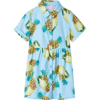 Dívčí šaty vidaXL Dětské šaty modré 116 [11601]