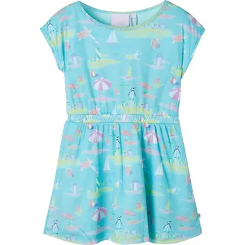 Dívčí šaty vidaXL Dětské šaty světle akvamarínové 116 [11441]