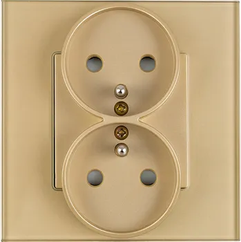 Elektrická zásuvka Zlatá nástěnná Elektrická zásuvka MIUUN