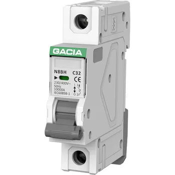 Jistič GACIA N8BH 10KA C 1P 25A nadproudový jistič
