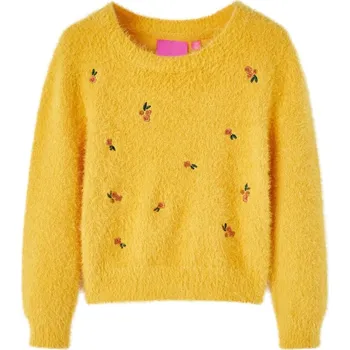 Chlapecký svetr vidaXL Dětský svetr pletený 104 [14938] Barva: Okrová