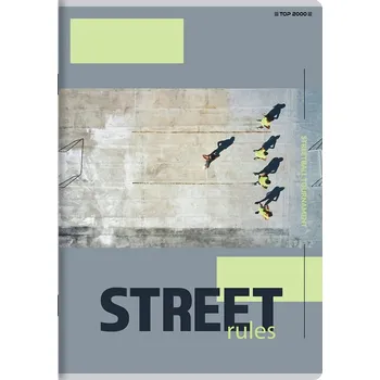 Sešit A4 s mřížkou TOP-2000 60 listů - Sportovní plakát