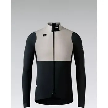 Cyklistická bunda GOBIK Cyklistická větruodolná bunda - MIST BLEND 2.0 - černá/béžová