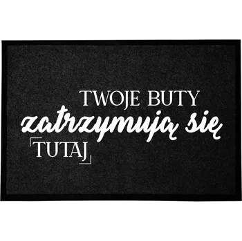 Rohožka KOKOSOVÁ VSTUPNÍ ROHOŽKA ČERNÁ DO DOMU | VESELÝ DÁREK TVOJE BOTY