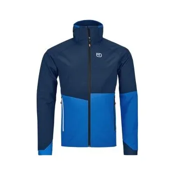 Pánská softshellová bunda Ortovox PUNTA BERRINO HOODED JACKET MEN 54201 deep ocean modrá L