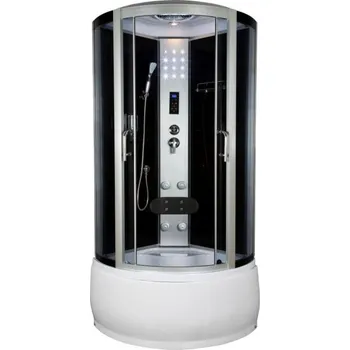 Sprchový box Kerra Silver Prime 90 x 90 x 226 cm Graphite/černý