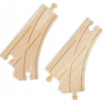 Vláček a vláčkodráha Výhybka dvoukolejná boční Bigjigs 3+