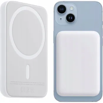 Powerbanka Powerbank MagSafe 10000 mAh indukční pro iPhone bílý USB C