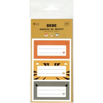 samolepka Samolepky na sešit Interdruk BEBE 9 ks