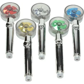 Sprchová hlavice Turbo sprchová vysokotlaká hlavice otočná o 360° plast 26 x 8 cm mix barev