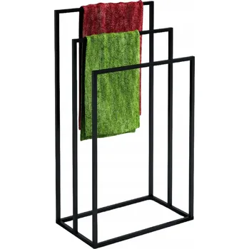 Věšák Moderní stojanový věšák na ručníky se 3 rameny ANTRACIT