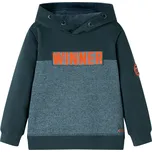 vidaXL Dětská mikina s kapucí tmavě zelená 140 [12908]