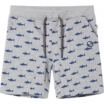 Chlapecké kraťasy vidaXL Dětské kraťasy se šňůrkou světle 104 [12330] Barva: Šedá