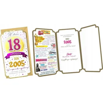 Obraz PŘÁNÍ K 18. NAROZENINÁM (ČÍSLICE, ROČNÍKY) 2023 PM-279