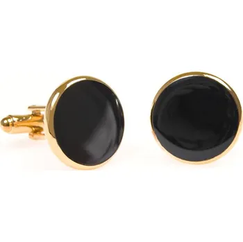 Manžetový knoflíček Avantgard Manžetové knoflíčky PREMIUM, 573-10067, Zlatá lesk/černá